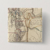 Utah 2 vierkante button 5,1 cm (Voorkant)