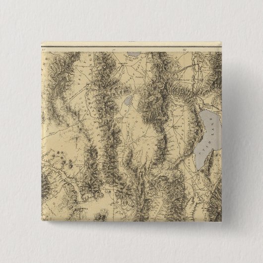 Utah 2 vierkante button 5,1 cm (Voorkant)