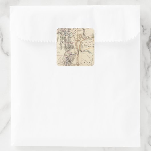 Utah 2 vierkante sticker (Tas)