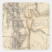 Utah 2 vierkante sticker (Voorkant)