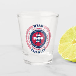 Utah 45th Star Patriotic Shot Glass Glas