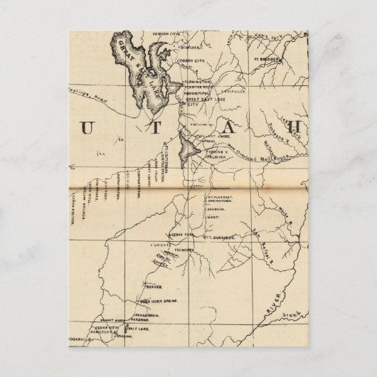 Utah 9 briefkaart (Voorkant)