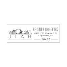 Utah | Aangepast zelfinkend stempel voor adres