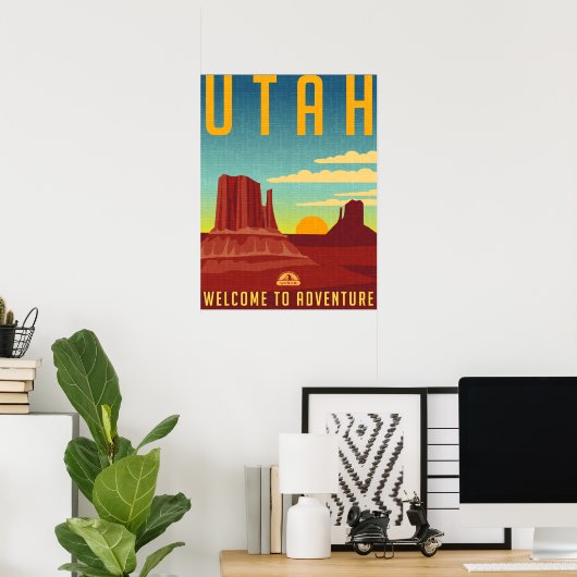 Utah Adventure -  ontwerp Poster (Thuiskantoor)