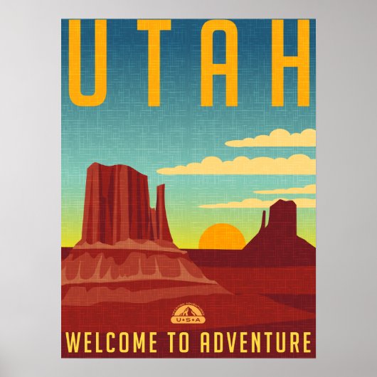 Utah Adventure - ontwerp Poster (Voorkant)