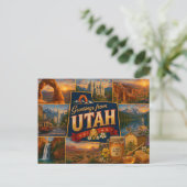 Utah ansichtkaart briefkaart (Staand voorkant)