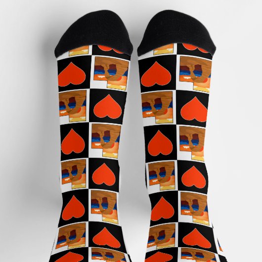 Utah Arches geïllustreerd State Map UT Heart Patte Sokken (Top)