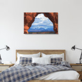 Utah, Arches National Park, Delicate Arch Canvas Afdruk (Insitu (Slaapkamer))
