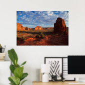 Utah, Arches National Park, rockformaties 1 Poster (Thuiskantoor)