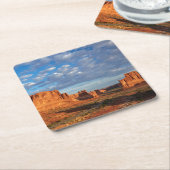 Utah, Arches National Park, rotsformaties 2 Kartonnen Onderzetters (Schuin)