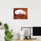 Utah, Arches National Park, Turret Arch 1 Poster (Thuiskantoor)