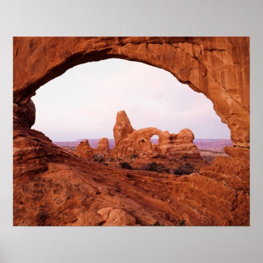 Utah, Arches National Park, Turret Arch 1 Poster (Voorkant)