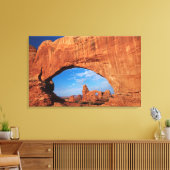 Utah, Arches National Park, Turret Arch 3 Canvas Afdruk (Insitu (Woonkamer))