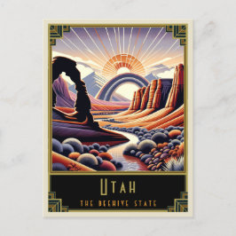 Utah | Art. Deco Briefkaart
