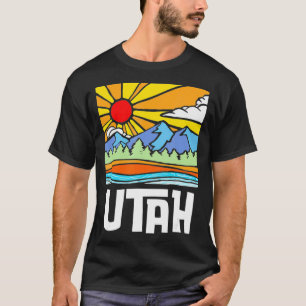 Utah Artistic Natuur Mountains T-shirt