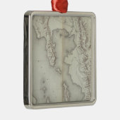 Utah Basin Topografisch Metalen Ornament (Rechts)