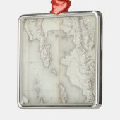 Utah Basin Topografisch Metalen Ornament (Links)