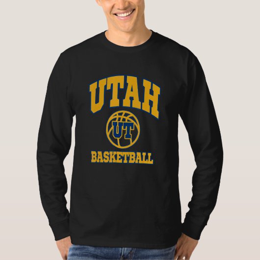 Utah Basketbal Fan Jersey Stijl Sportief Design St T-shirt (Voorkant)