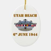 Utah Beach 6th June 1944 Keramisch Ornament (Voorkant)