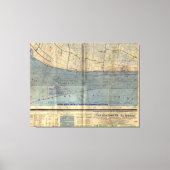  Utah Beach D-Day Invasion Map (1944) Canvas Afdruk (Voorkant)