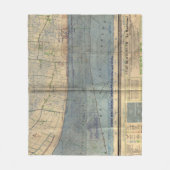  Utah Beach D-Day Invasion Map (1944) Fleece Deken (Voorkant)