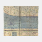  Utah Beach D-Day Invasion Map (1944) Fleece Deken (Voorkant (Horizontaal))