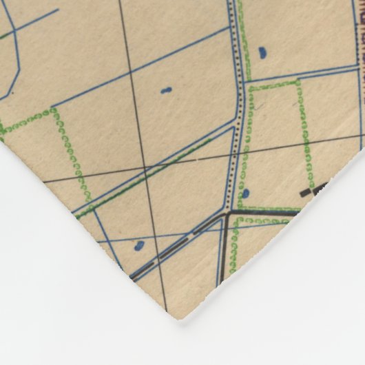  Utah Beach D-Day Invasion Map (1944) Fleece Deken (Hoek)