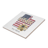 Utah Bee Verenigde Staten Retro Kaart  Verenigde S Tegeltje (Zijkant)