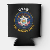 UTAH BEEHIVE STATE FLAG BLIKJESKOELER (Voorkant)