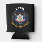 UTAH BEEHIVE STATE FLAG BLIKJESKOELER (Achterkant)