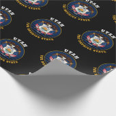 UTAH BEEHIVE STATE FLAG CADEAUPAPIER (Hoek)