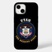 UTAH BEEHIVE STATE FLAG Case-Mate iPhone CASE (Achterkant)