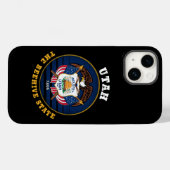 UTAH BEEHIVE STATE FLAG Case-Mate iPhone CASE (Achterkant (horizontaal))