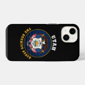 UTAH BEEHIVE STATE FLAG iPhone HOESJE (Achterkant horizontaal)