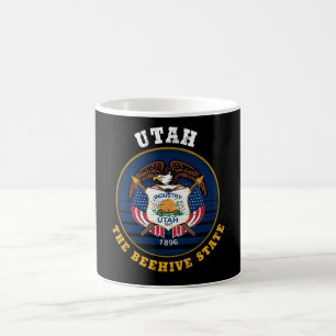 UTAH BEEHIVE STATE FLAG KOFFIEMOK