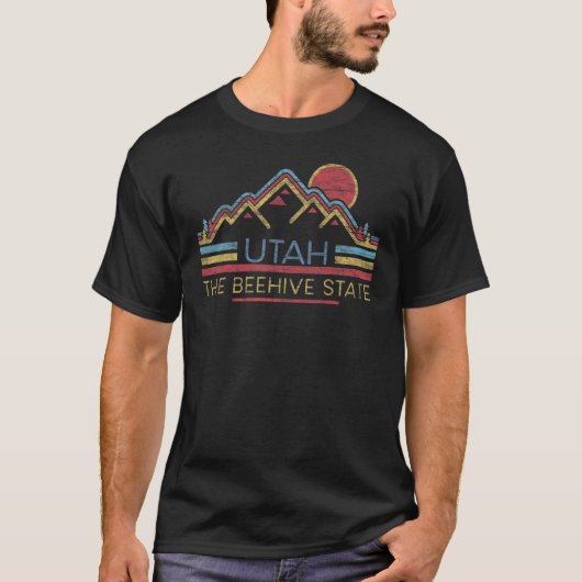 Utah Beehive State National Parks Mighty 5 Bryce M T-shirt (Voorkant)
