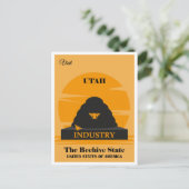 Utah  Beehive State Travel Briefkaart (Staand voorkant)