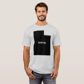 Utah Belong State Map T-Shirt (Voorkant volledig)
