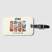 Utah - Boogschutten, Meren & Gouden Licht Bagagelabel (Voorkant (horizontaal))