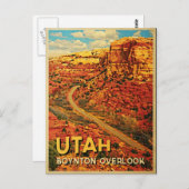 Utah Boynton Overlook Briefkaart (Voorkant / Achterkant)
