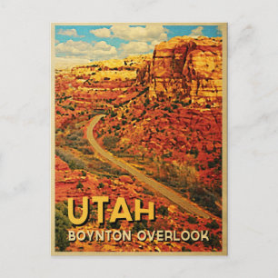 Utah Boynton Overlook Briefkaart