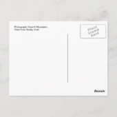 Utah Briefkaarten Oquirrh bergen Snow Winter Plain (Achterkant)