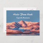 Utah Briefkaarten Oquirrh Mountains First Snow (Voorkant / Achterkant)