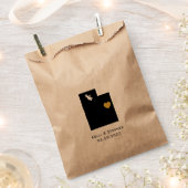 Utah bruiloft gunst trakteren zakken, geschenkzakk bedankzakje (Geknipt)