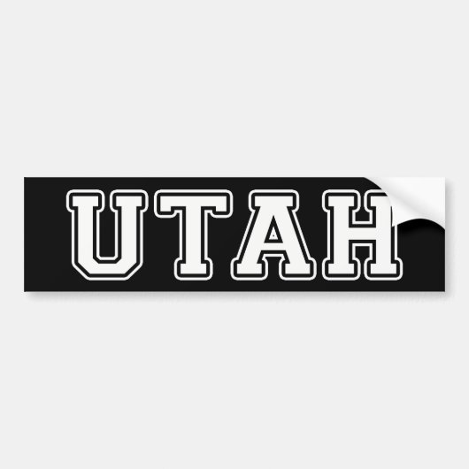 Utah Bumpersticker (Voorkant)