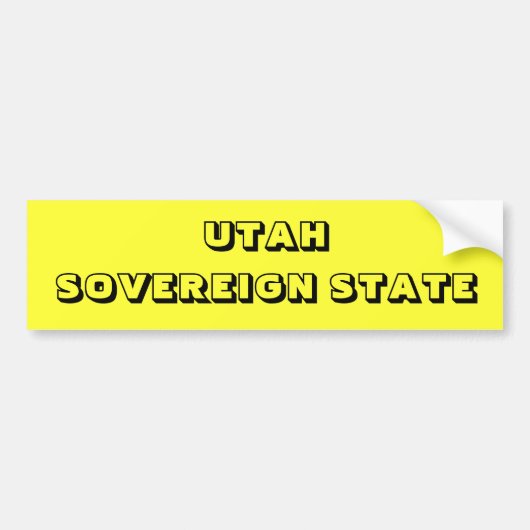 UTAH BUMPERSTICKER (Voorkant)