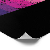 Utah Bundesstaat Umriss Karte Verenigde Staten Poster (Hoek)