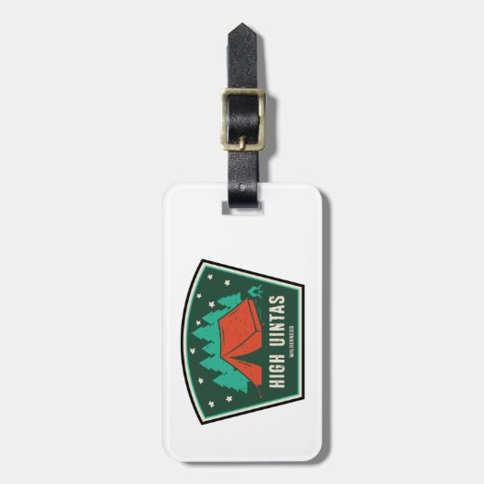 Utah Camping Bagagelabel (Voorkant verticaal)