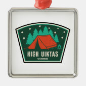Utah Camping Metalen Ornament (Voorkant)