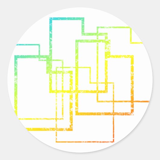 utah chill blur ronde sticker (Voorkant)